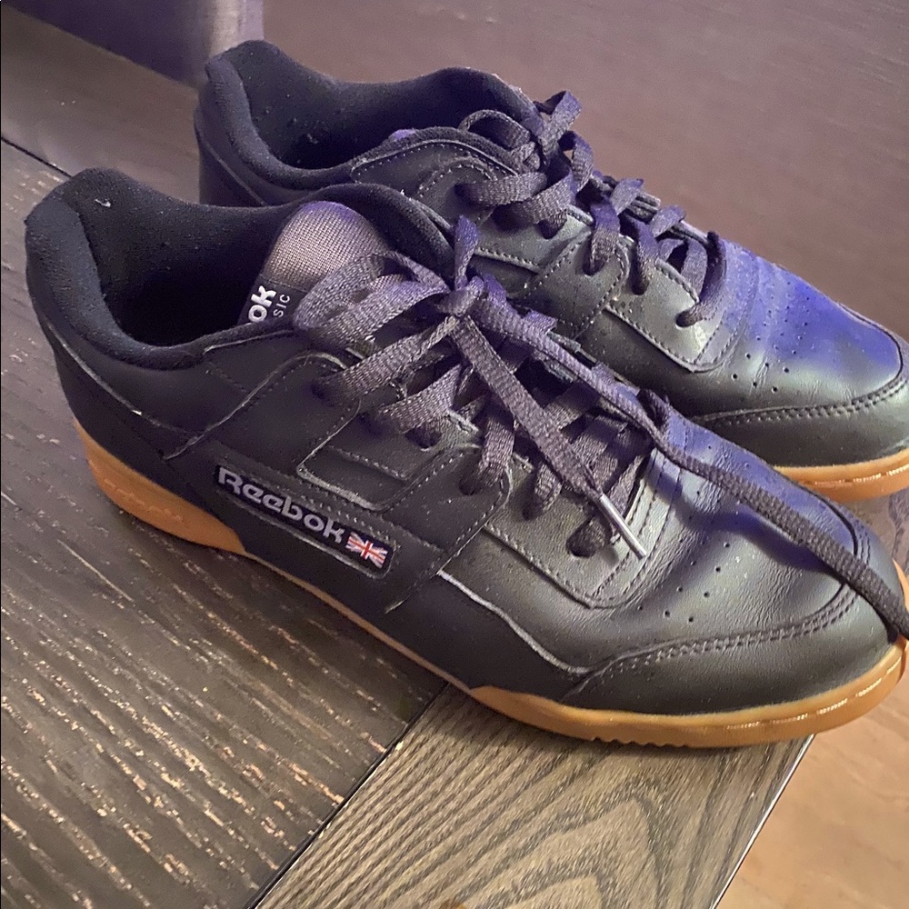 Black Reebok’s w/ Gum Soles